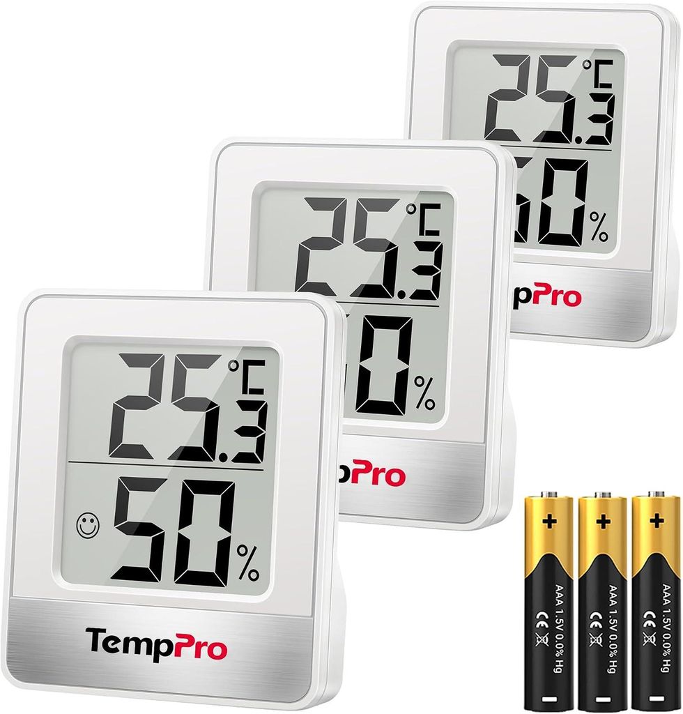 ThermoPro TP49W-3 Digitales Thermo-Hygrometer im 3er-Set, Produktbild 