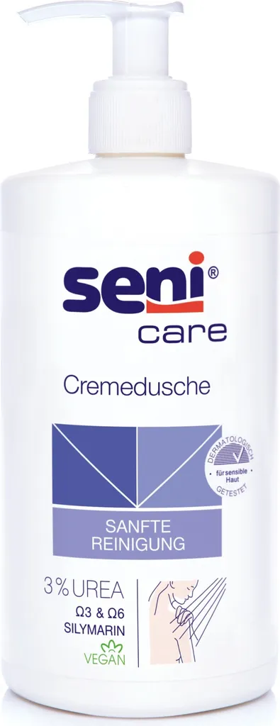 Seni Care Doccia Crema 500ml con Urea - Sollievo Pelle Secca e Matura