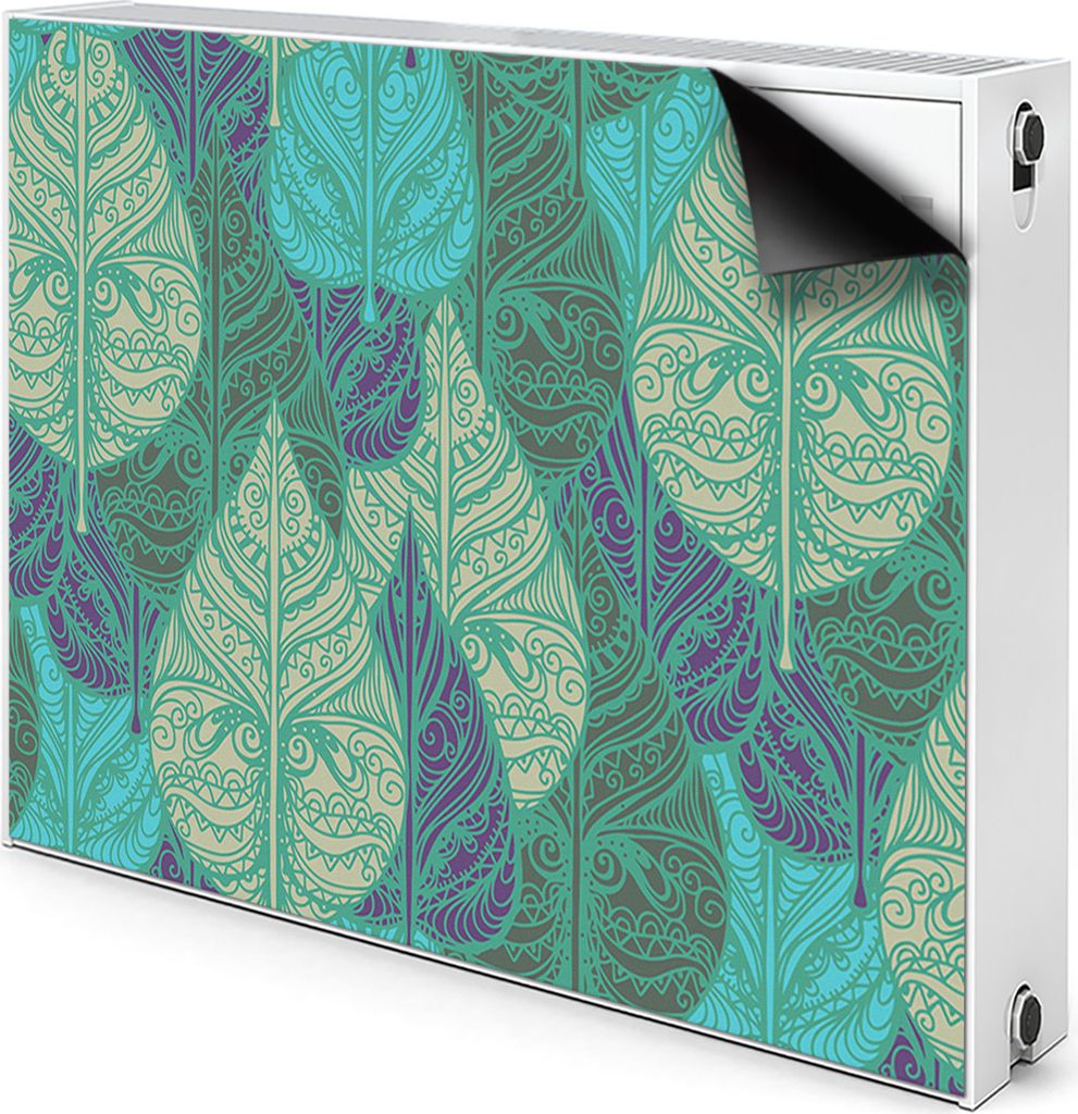 Magnet Heizkörperabdeckung Heizkörperverkleidung Verkleidung Abdeckung 110x60 cm - Blätter
