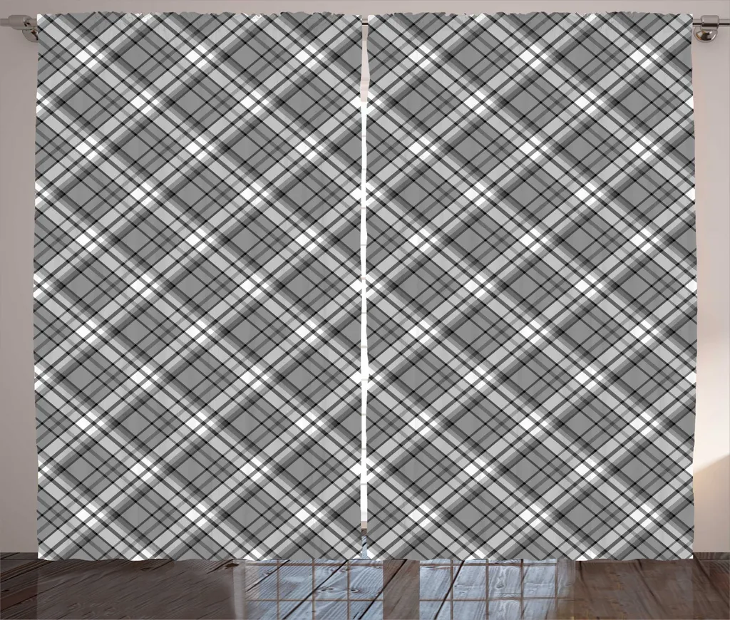 ABAKUHAUS Tenda Rustica Tartan 280x245 cm per Camera da Letto