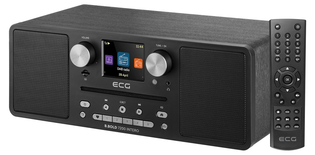ECG B.BOLD 7200 Entire Black|Internetové rádio| FM | DAB+| Obrázek produktu 