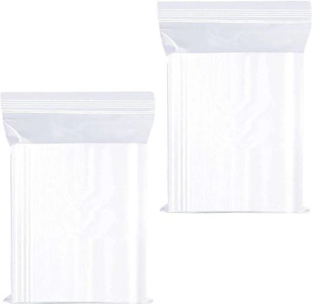 Sachets réutilisables 50 x 70 mm zippés épais et résistants Lot de 100