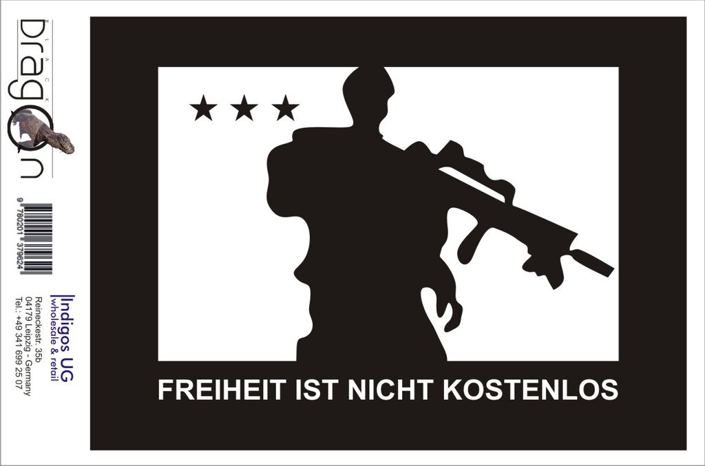 Aufkleber / Autoaufkleber - JDM / Die cut / Auto / OEM - Freiheit ist nicht - 150x120 mm rot - Heckscheibe / Heckscheibenaufkleber
