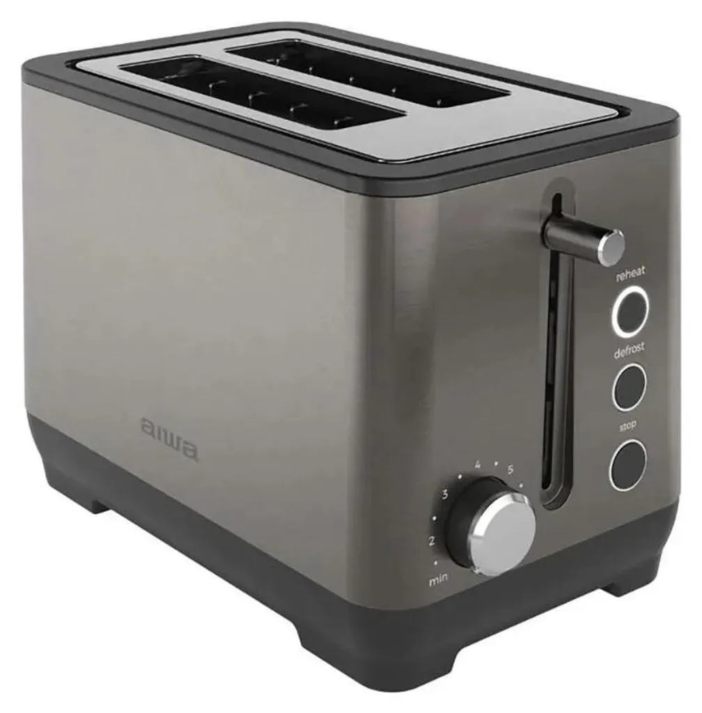 Grille-pain électrique 2 fentes AIWA 1000W pour tartines et toasts