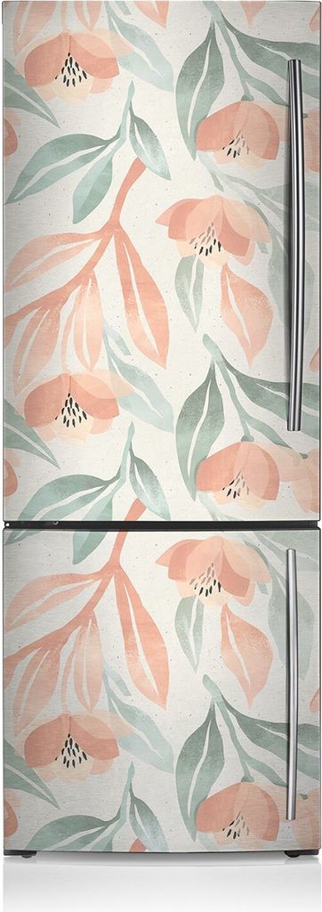 Kühlschrankmagne Kühlschrank Aufkleber Magnetfolie Dekoration 60x180 cm - Blätter