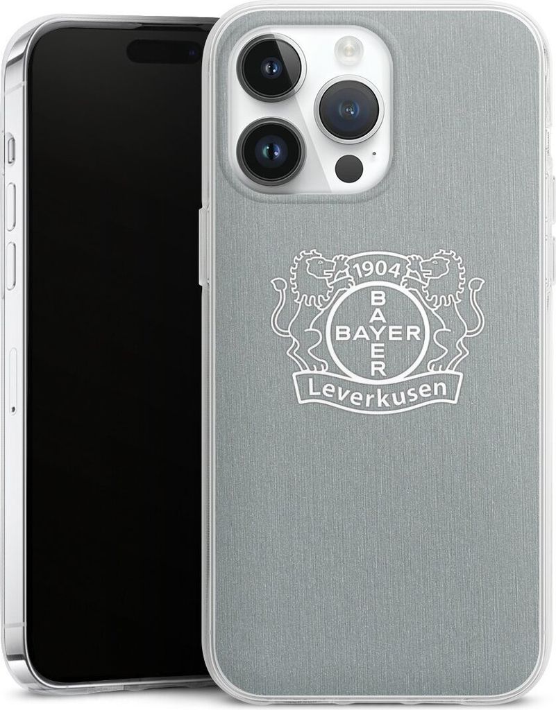 DeinDesign Handyhülle für Apple iPhone 14 Pro Max Silikon Hülle Case Smartphone Schutzhülle Bayer 04 Leverkusen Offizielles Lizenzprodukt Wappen