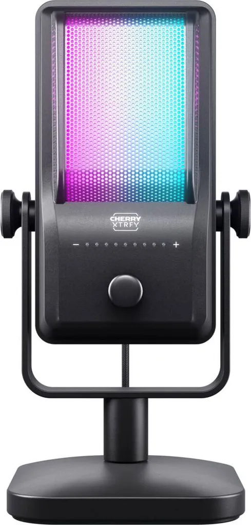 CHERRY XTRFY Ngale R Microphone USB-C Noir pour Streaming
