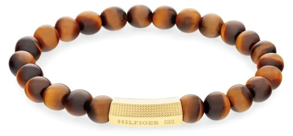 Bracelet œil-de-tigre perles 8mm : Éclat doré et design élastique robuste