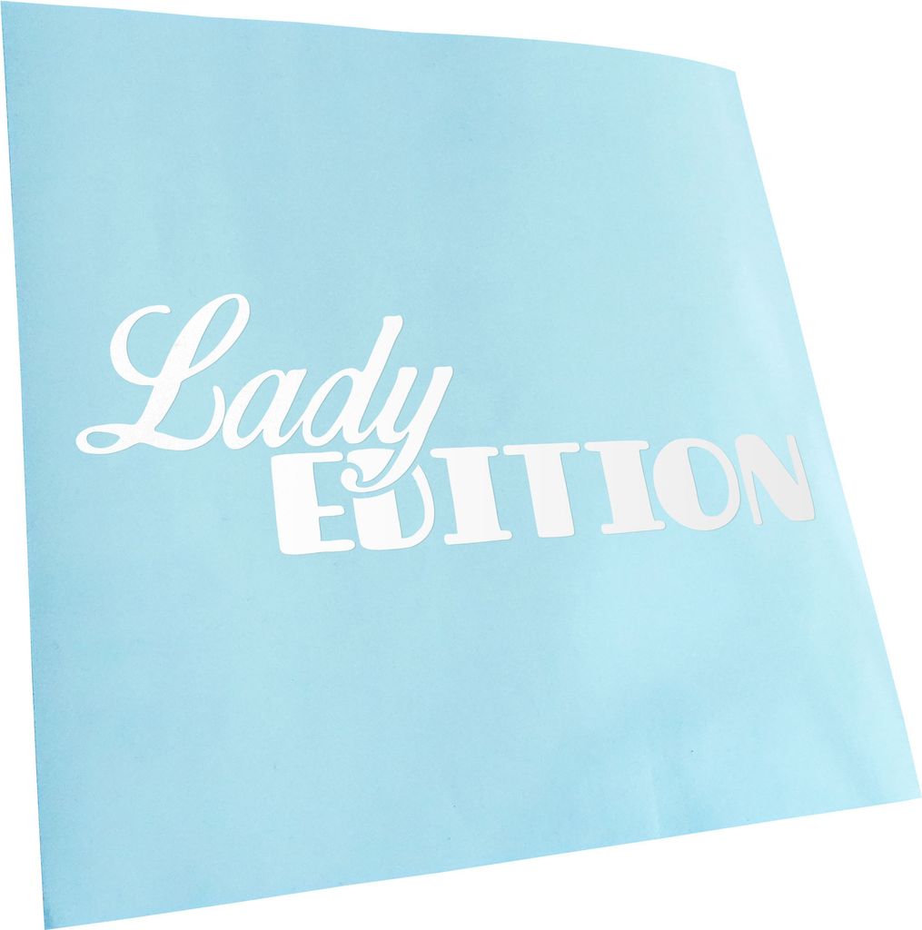 Kiwistar - Autoaufkleber - Lady Edition Girl - Mattschwarz - 20x7cm - Aufkleber für Auto, Laptop, Fahrrad, LKW, Motorrad mehrfarbig JDM Decal Racing