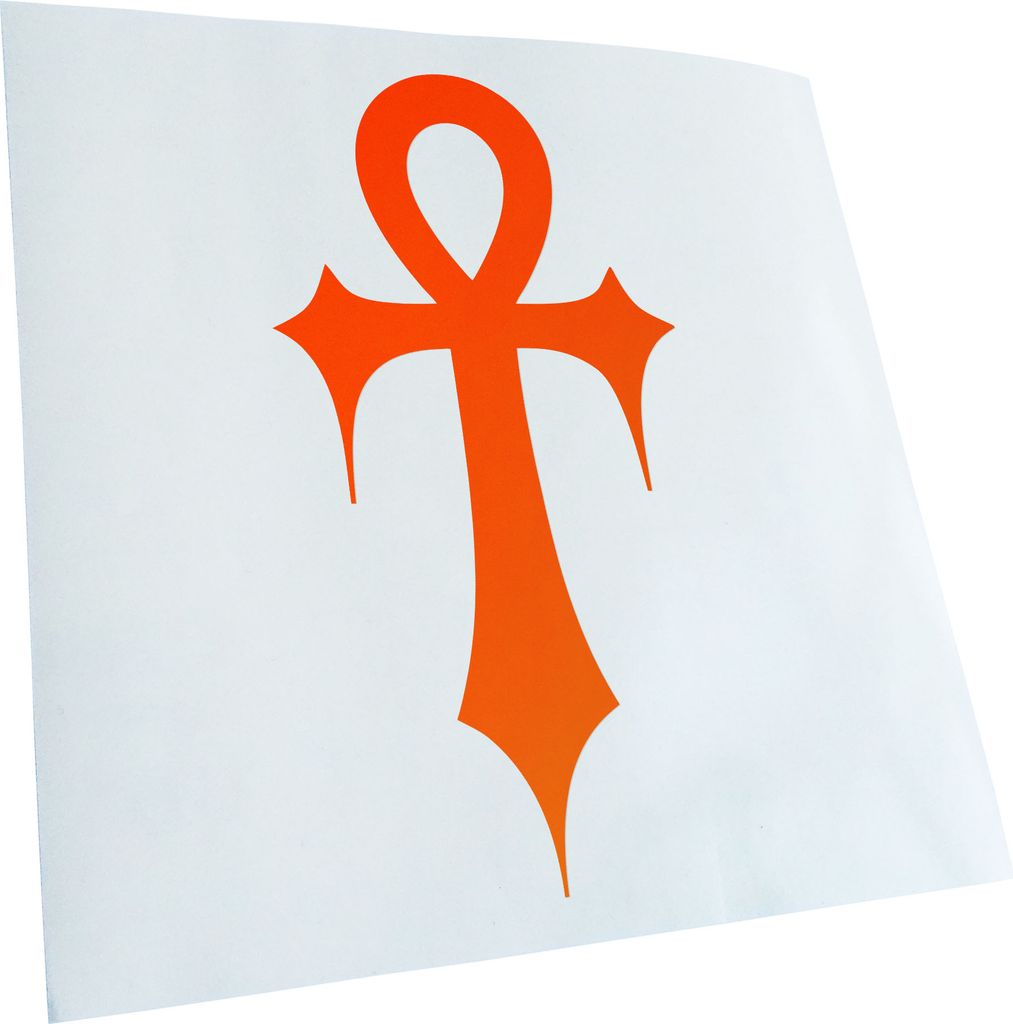 Kiwistar - Autoaufkleber - Gothic Ankh Heckscheibe - Aufkleber für Auto Kfz Fahrrad, LKW, Truck Mofa