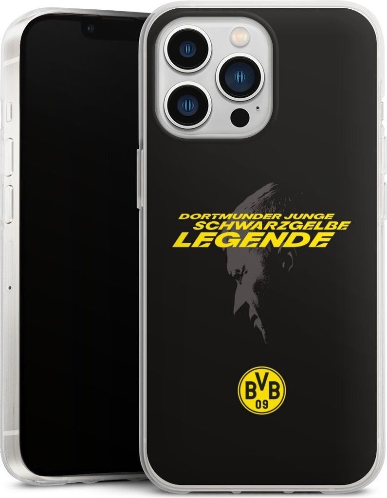 DeinDesign Handyhülle für Apple iPhone 13 Pro Silikon Hülle Case Smartphone Schutzhülle BVB Borussia Dortmund Marco Reus