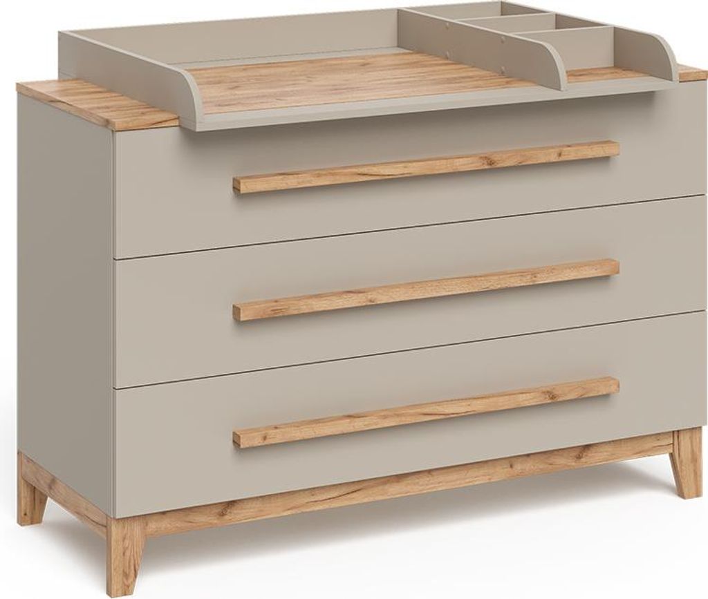 Wickelkommode Vitalispa Malia Cashmere/Artisan 133.2 x 98 Produktbild 