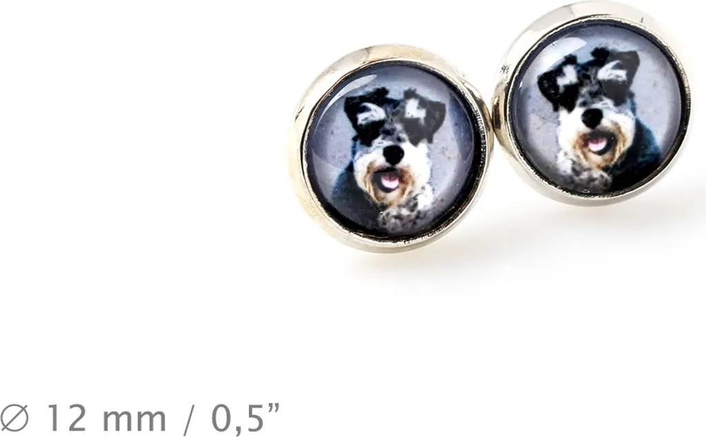 Acrilico Carino Schnauzer Orecchini Pendenti Cartoon Puppy Animali Gioielli per le Donne Cane Mamma Accessori Regali Charms, Medium, Acrilico, Nessuna pietra preziosa