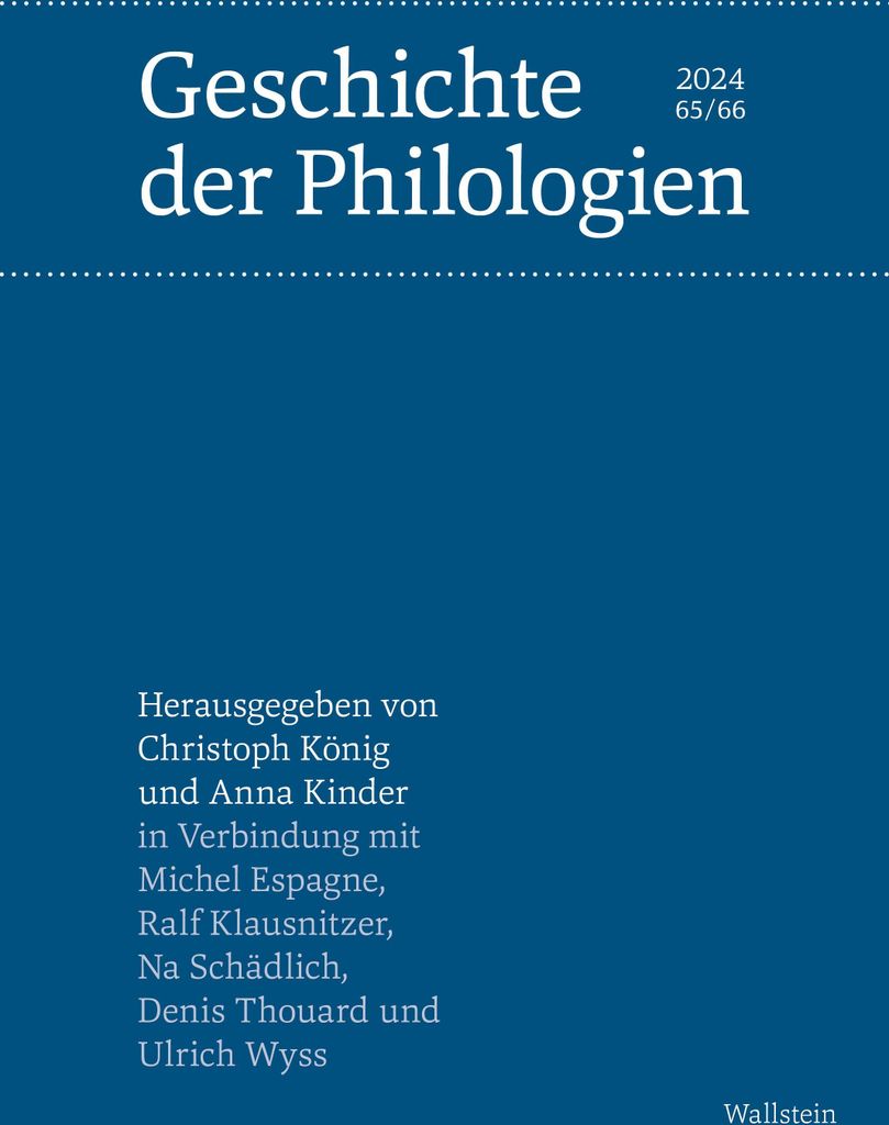 Geschichte der Philologien
