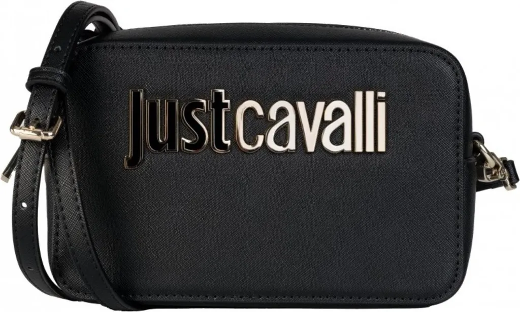 Petit sac bandoulière Just Cavalli 75RA4BB3 chic avec logo doré luxe