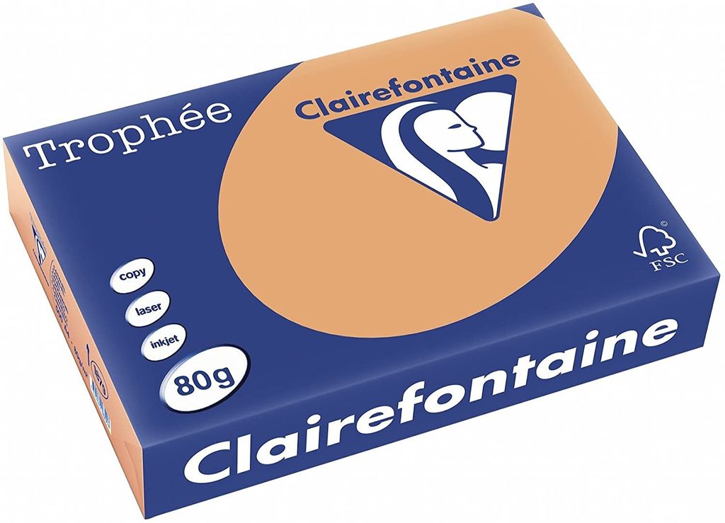 Kopierpapier Trophee A4 80g/qm VE=500 Blatt camel