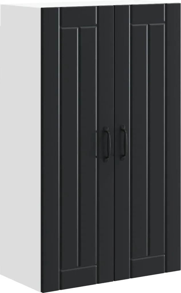 Mobile Base Cucina Nero 60x31x100 cm | Struttura Lignea Rinforzata