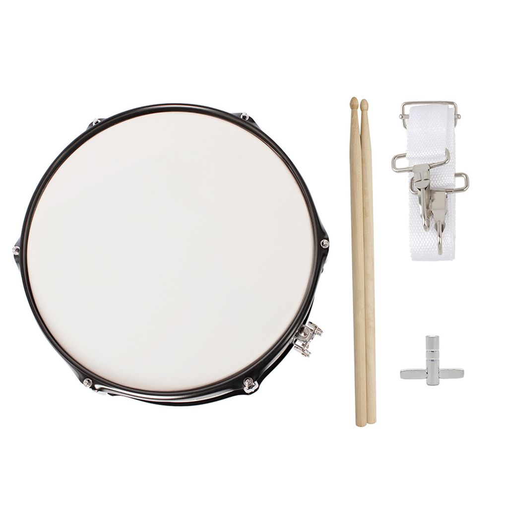 Professionelles Snare-Drum-Fell 14 Zoll mit Drumstick-Trommelschlüssel-Gurt für Schülerband