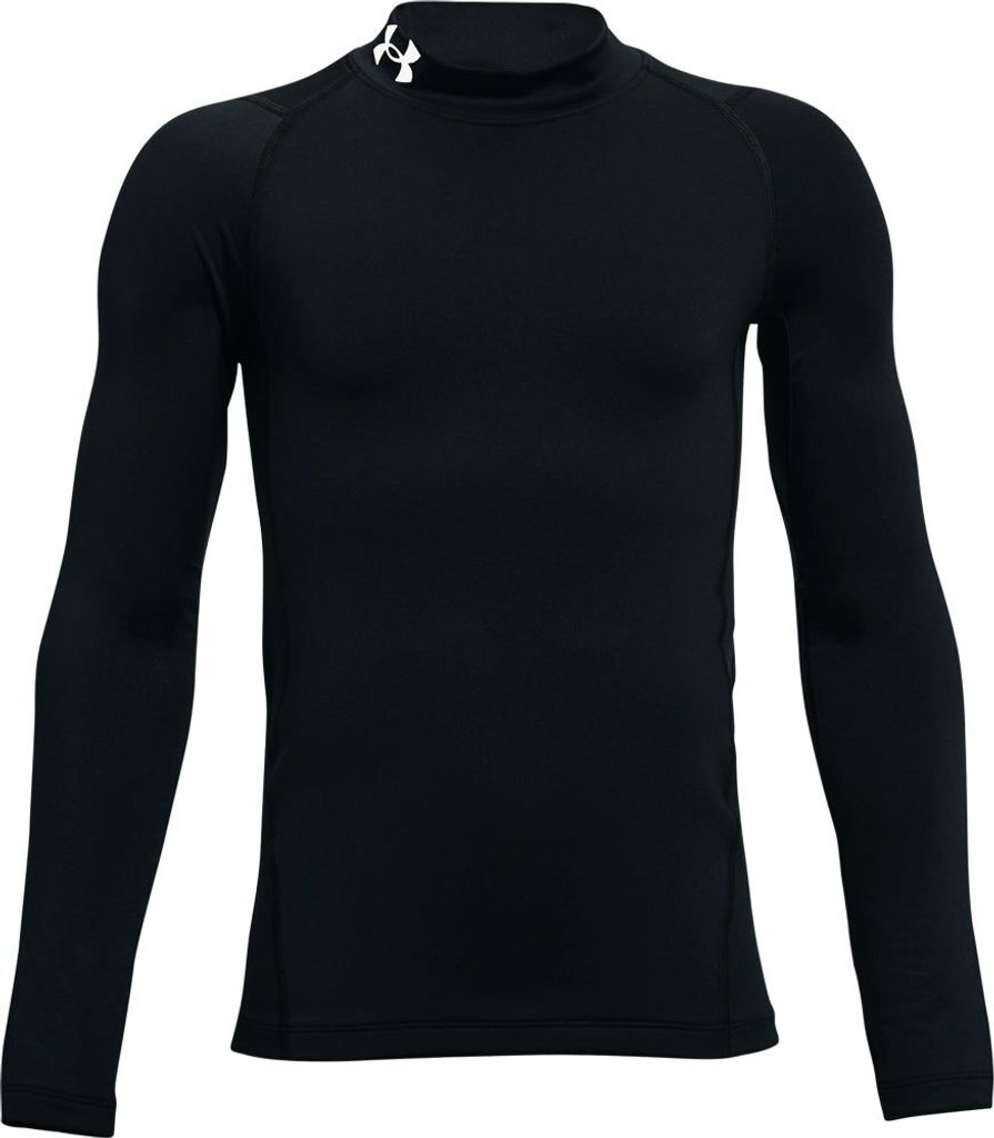 UNDER ARMOUR ColdGear Armour Mock langarm Trainingsshirt Jungen 001 - black/white L (150-165 cm)