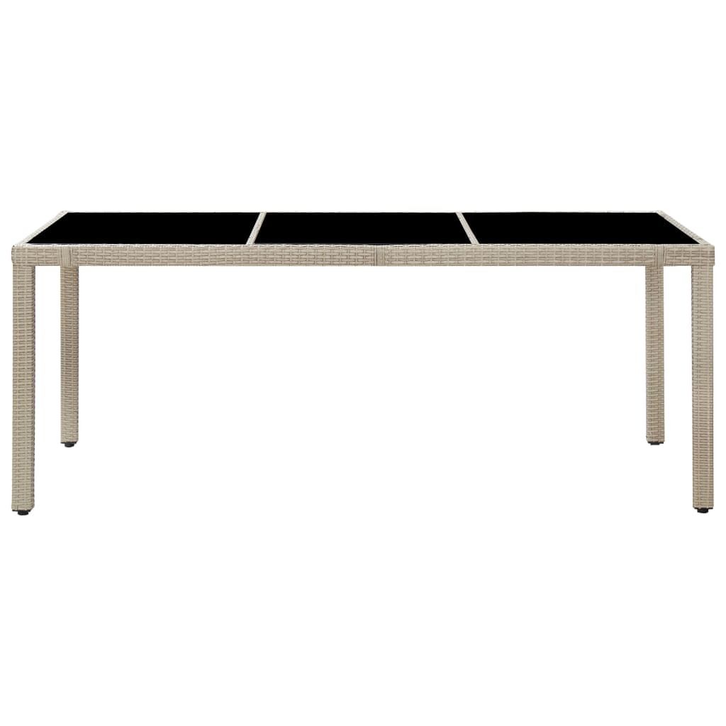 Hochwertigen Möbel Sitzgruppe Gartenmöbel Garten-Garnitur - Beige 9-tlg. Garten-Essgruppe mit Auflagen Poly Rattan Beige NEU7555942