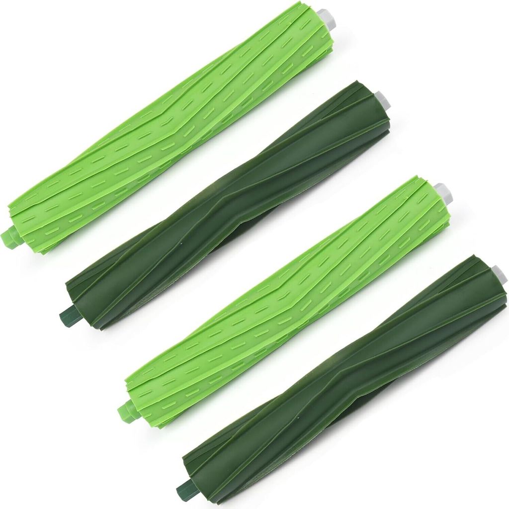 2 Set Rollen Bürste für iRobot, Bürsten Ersatzteile für iRobot E Serie E5 E6 i Serie i7 i7+ i7 Plus i3 i3+ Robotik 4 Gummibürsten
