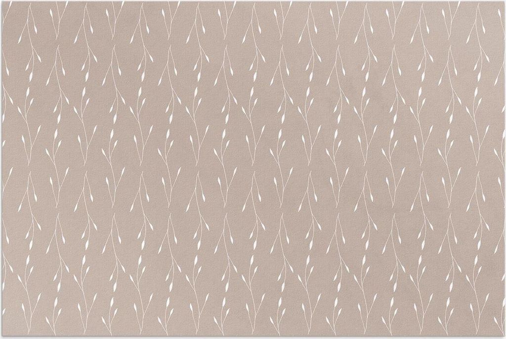 Kleine zarte Boho-Blätter und Zweige – Vinylteppich – 140x210 cm – Outdoor Teppich – Terrasse – Wetterfest – Modern