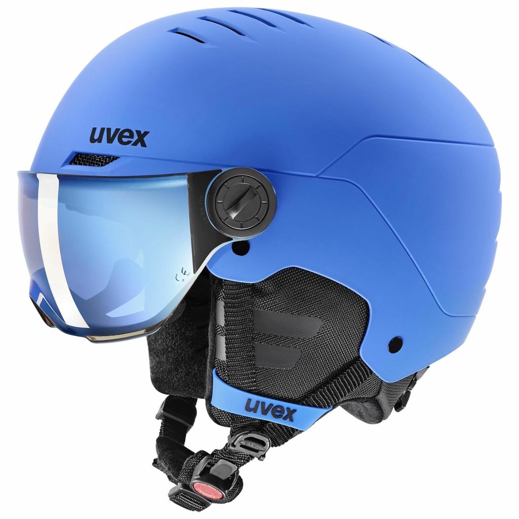 Lyžiarska prilba UVEX Rocket Visor Jr Blue Modrá 51-55 cm Obrázok produktu 