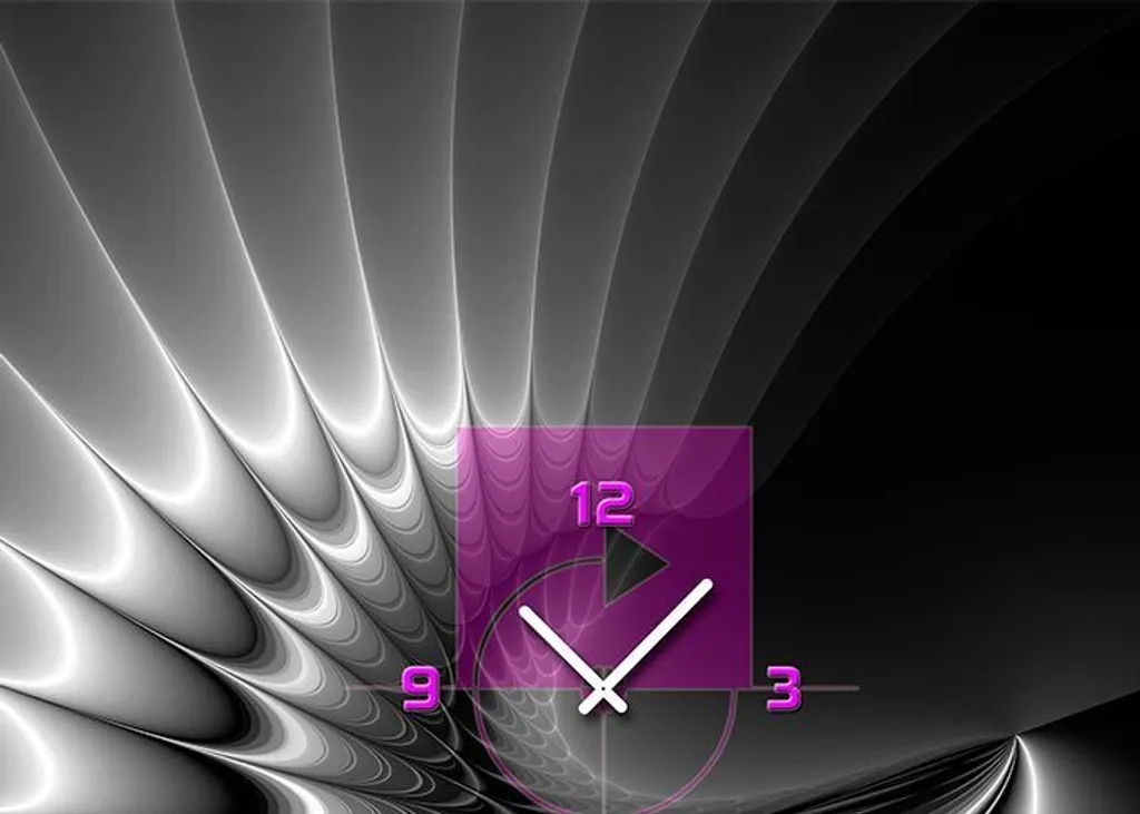 Orologio Moderno da Salotto Dixtime 5059 Design 3D Alluminio