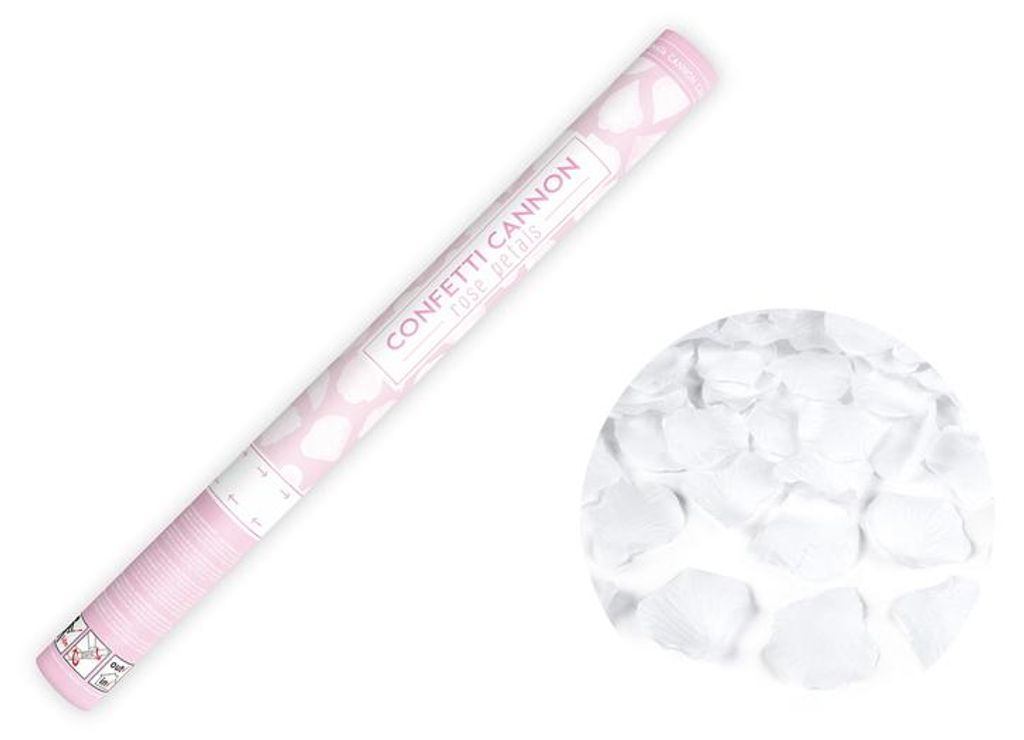 Ruža okvetné lístky rúrka biela 60cm Obrázok produktu 