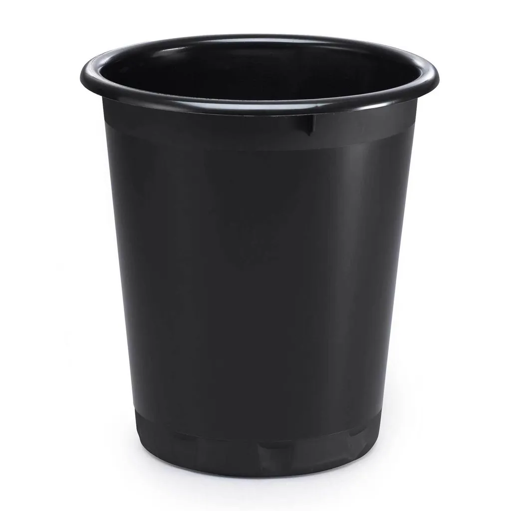 Cestino Gettacarte 13L Nero DURABLE BASIC - Arredo Ufficio Minimal - 1