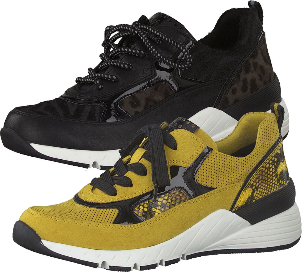 MARCO TOZZI Damen Halbschuhe Schnürschuhe 2-23734-25, Größe:39 EU, Farbe:Gelb