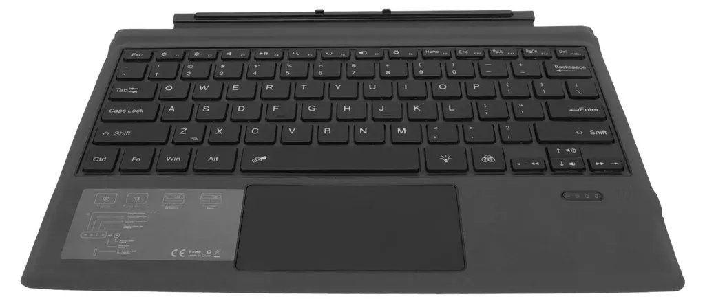 Clavier Rétroéclairé 7 Couleurs pour Surface Pro avec Trackpad Précis