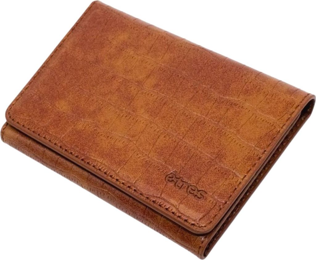 Etres Smart Wallet - Flach - Kariert Orange Unisize Techmade