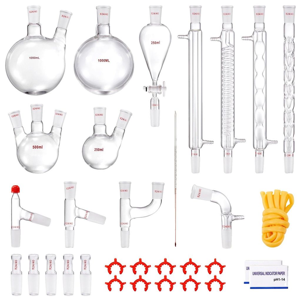 VEVOR Laboratoriumdestillatie set, 3.3-borosilicaatglas Productafbeelding 