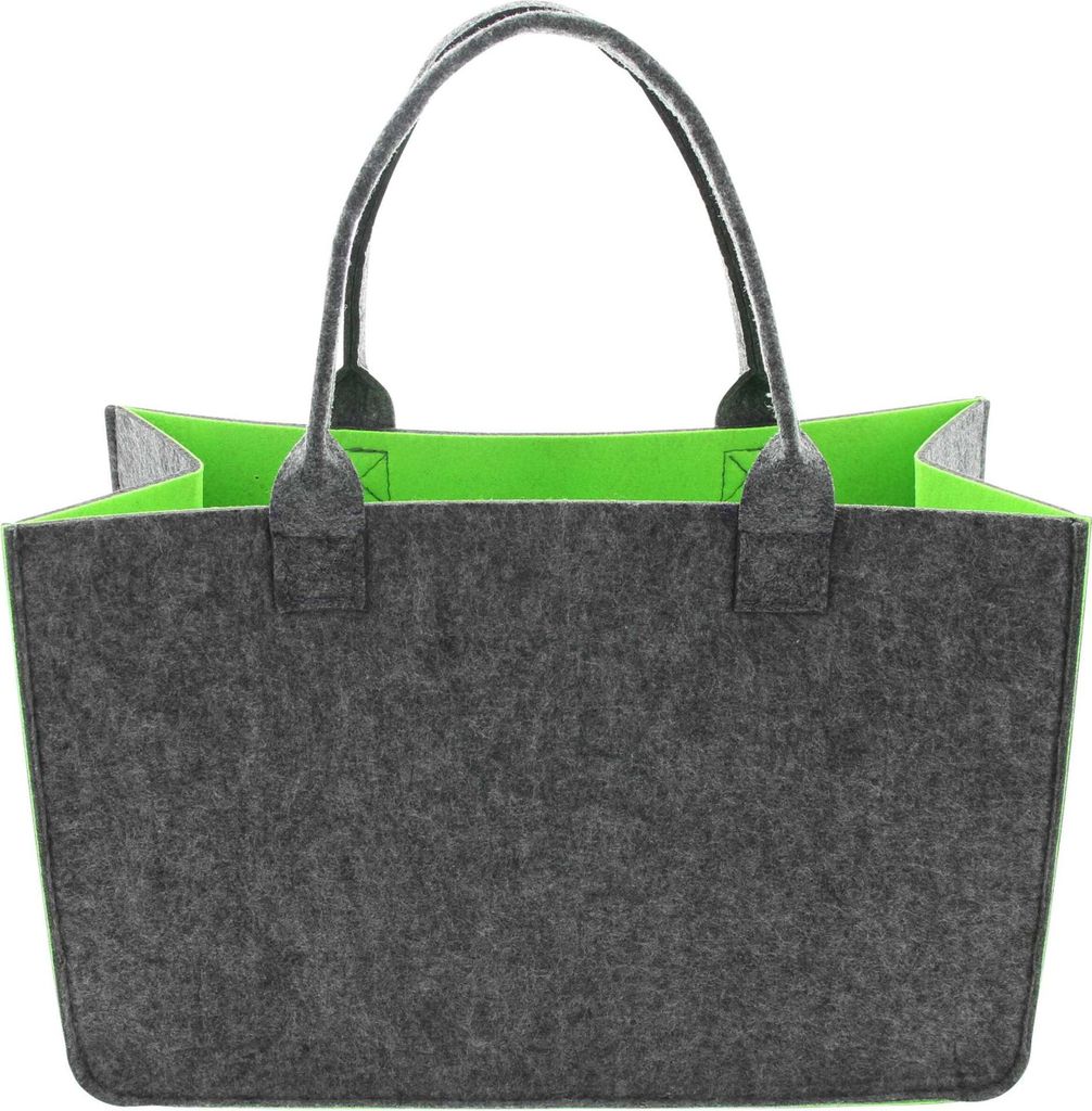 FRANK FLECHTWAREN Tasche Two-Tone, Filz Maße: 39 x 18 x 25 cm, GH 42 cm, Toller Begleiter für Freizeit und shoppen