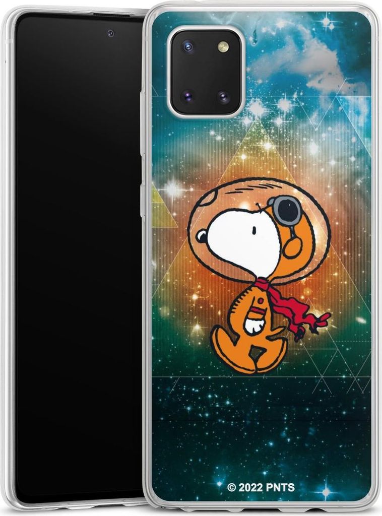 DeinDesign Slim Hülle für Samsung Galaxy Note 10 lite Silikon Case Ultra Dünn Handyhülle Astronaut Offizielles Lizenzprodukt Snoopy