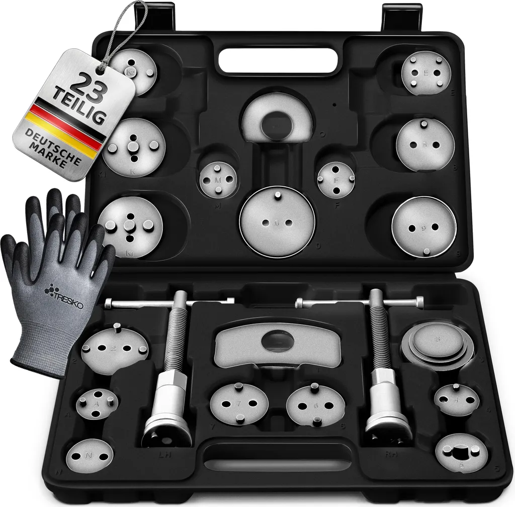 TRESKO Set Arretratore Pistoncini Freni - 22 Pezzi Universali per Auto