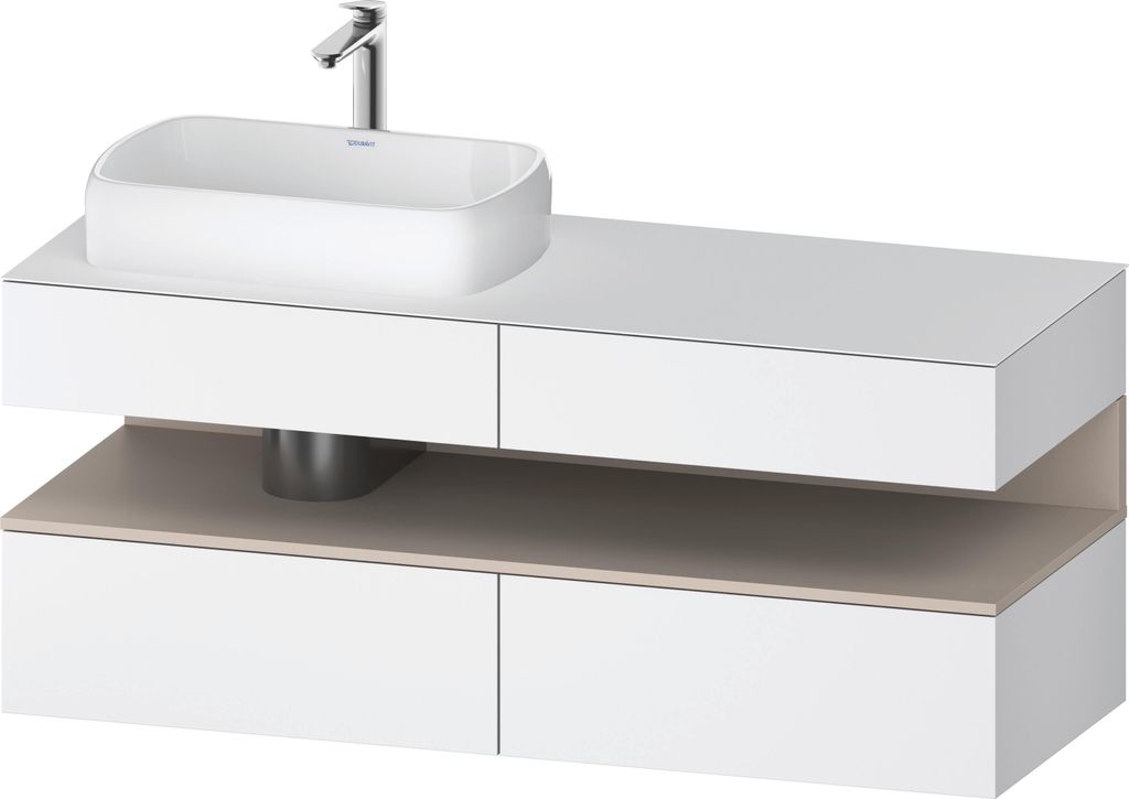 DURAVIT QA4765091180000 QTG KWTU WH Ek. 1400x550x600 Wß Mt. H
