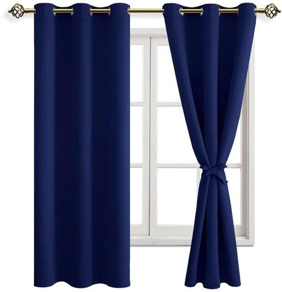 Paire de stores enrouleurs opaques 106x160cm isolation thermique et phonique