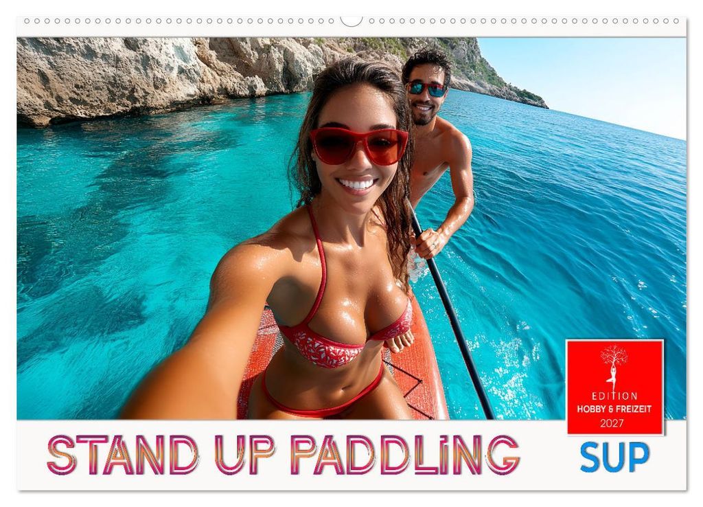 Stand up paddling - SUP (Wandkalender 2027 DIN A2 quer), CALVENDO Monatskalender