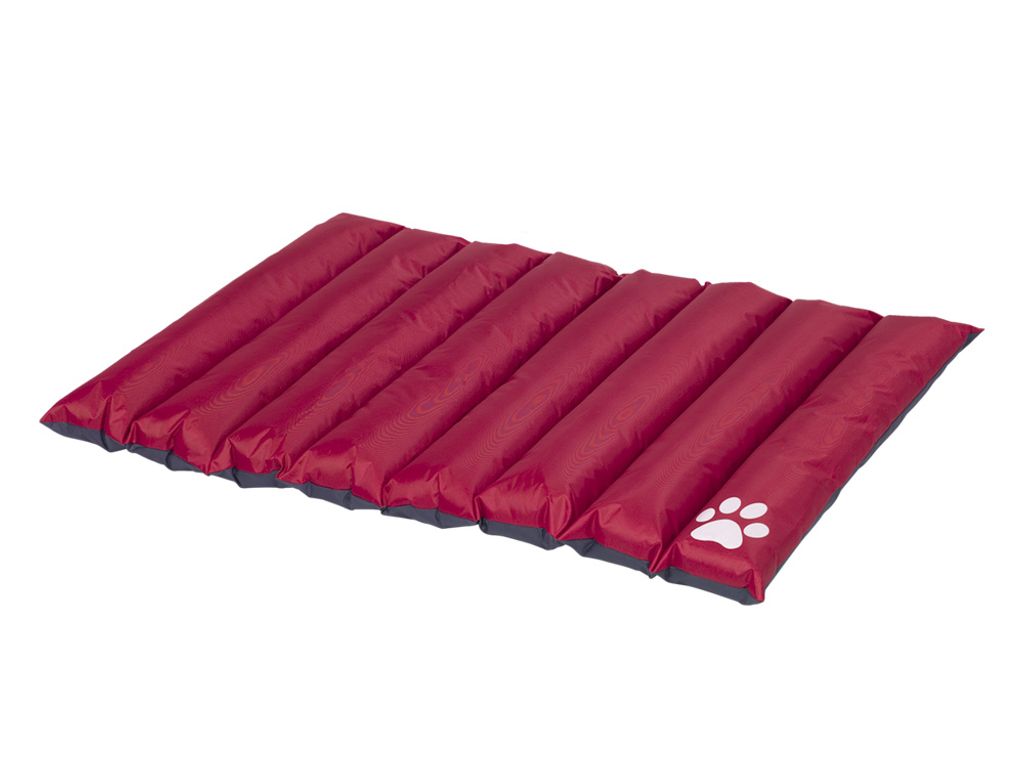Nobby Matte eckig Classic Anon rot/grau, Maße: 110 x 85 x 8 cm