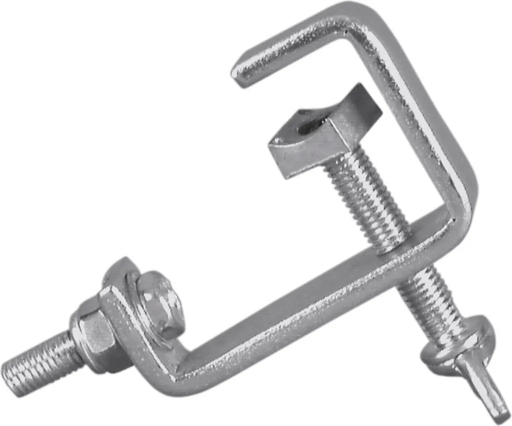 Crochet de théâtre argenté EUROLITE TH-25 pour fixation solide
