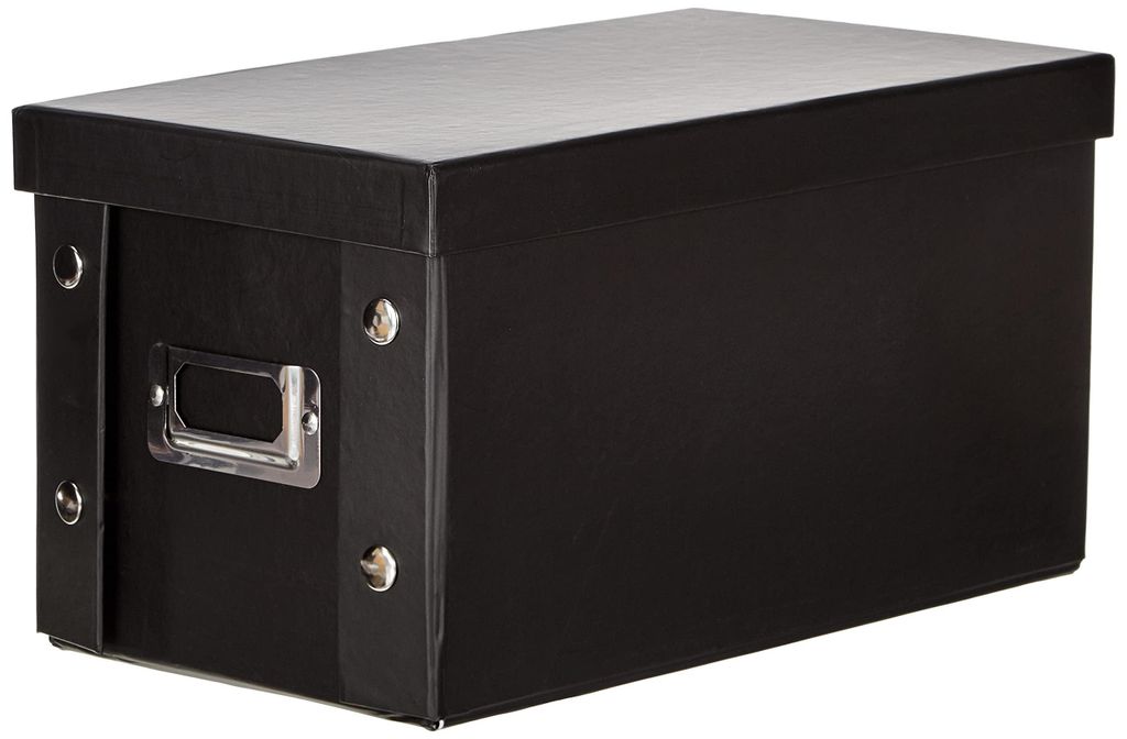 Zeller Boîte à CD, carton, noir 16,5x28x15 Image du produit 