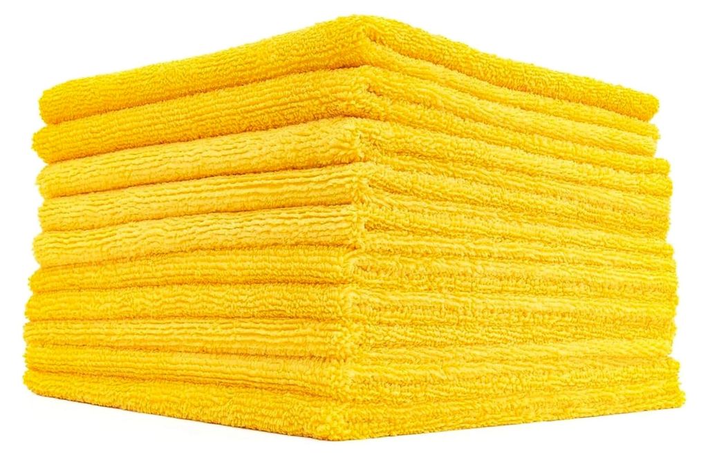 Randlose 365 Mikrofaser-Handtücher – 70/30 Mischung, professionelles Polieren, Wachsentfernung, Auto-Detailing, 365 g/m², 40,6 x 40,6 cm, Gold ...