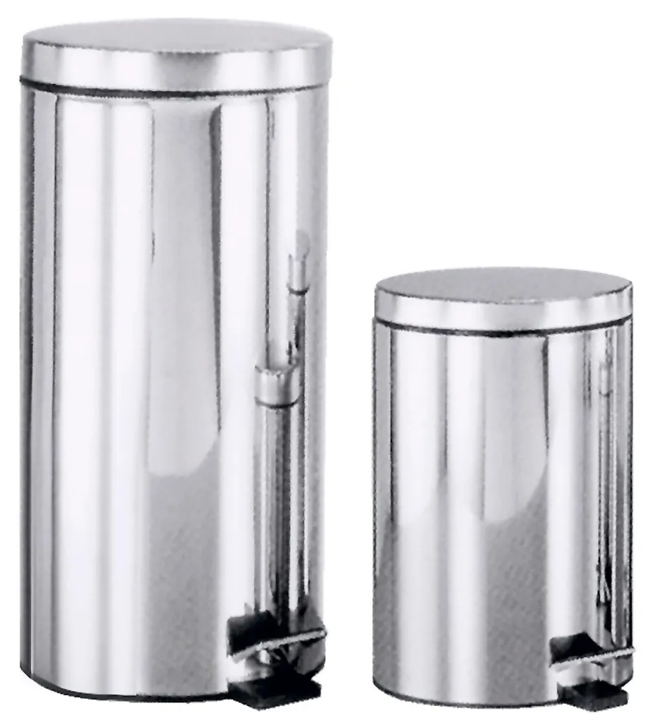 CONTACTO Poubelle à pédale de 5 litres - Hauteur 320 mm en acier inox