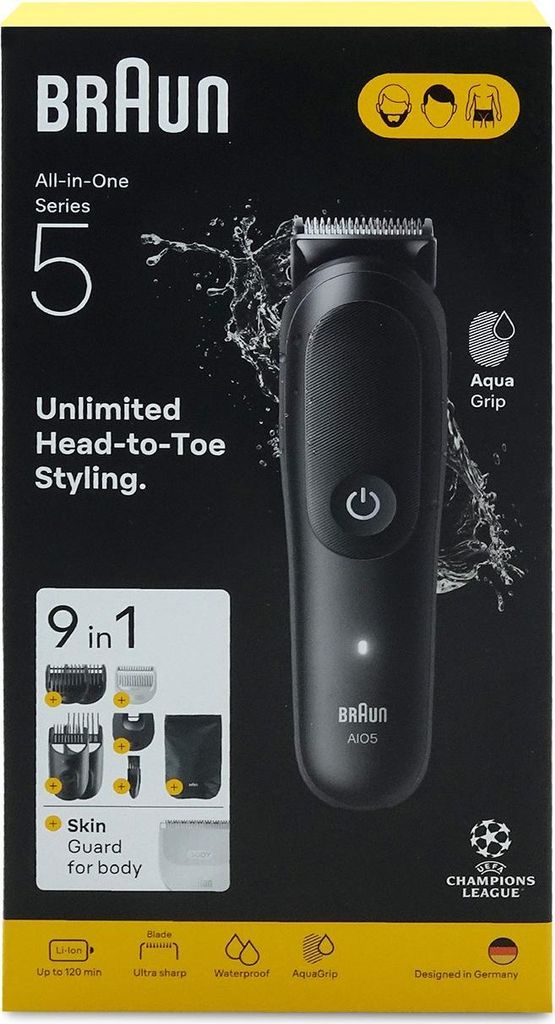 BRAUN AIO5540 čierny zastrihávač Obrázok produktu 