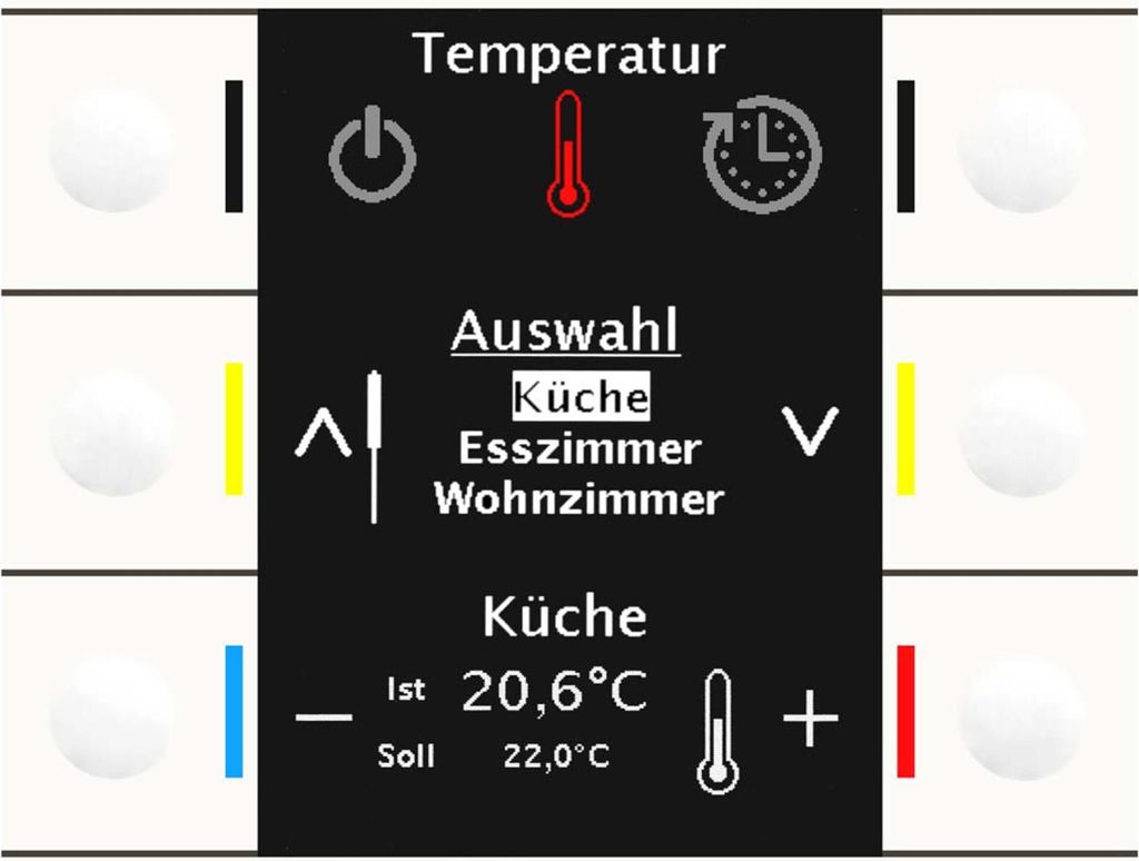 MDT technologies Bedienzentrale Smart 86 Farbdisplay rws/glän BE-BZS86.01