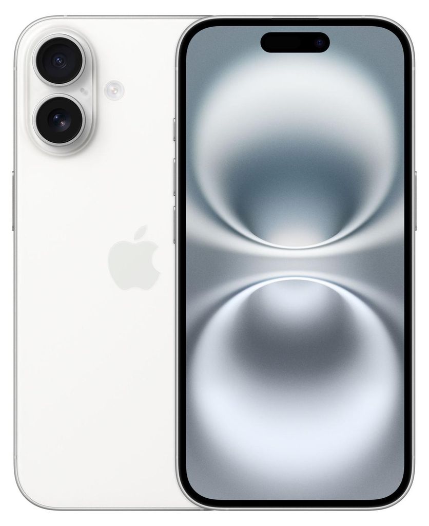 Apple iPhone 16 15,5 cm (6.1") Dual-SIM iOS 18 5G USB Typ-C 128 GB Weiß