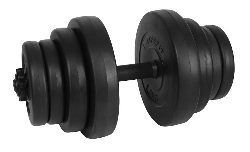 Kit d'haltères de musculation 20kg LIFEFIT HARD pour entraînement maison