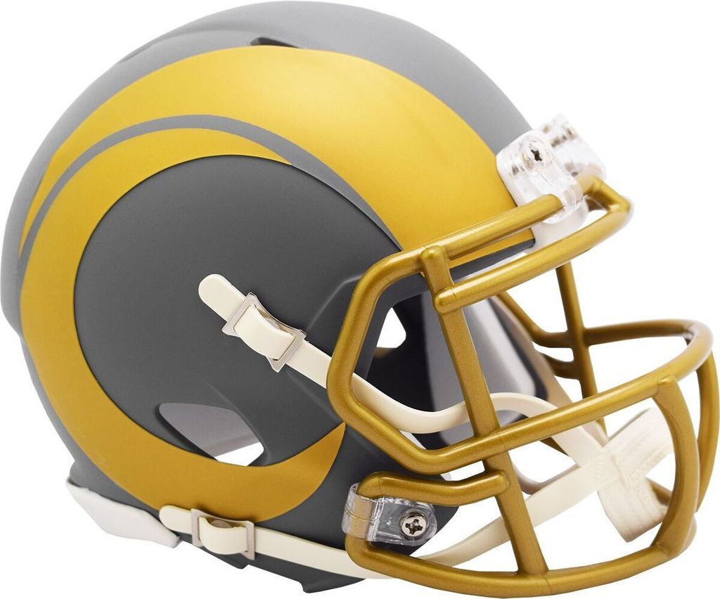 Riddell Speed Mini Football Helm - SLATE Los Angeles Rams